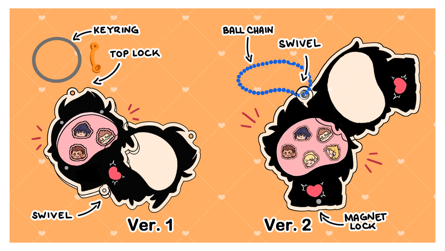 [ KEYCHAIN ] FFXV Blush Shaker Charms