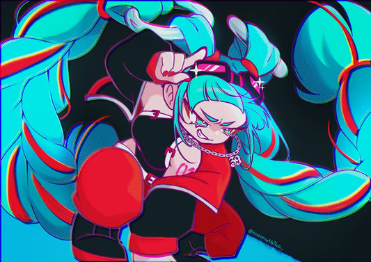 [ PRINT ] Vocaloid Magical Mirai Hero Miku Art Print