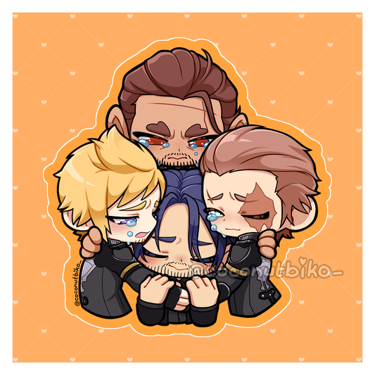 [ KEYCHAIN ] FFXV Chocobro Hugs Epilogue 2.5in Keychains