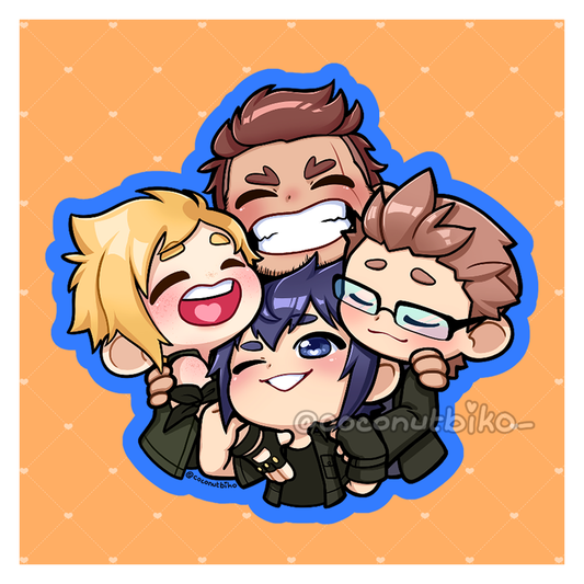 [ KEYCHAIN ] FFXV Chocobro Hugs Prologue 2.5in Keychains