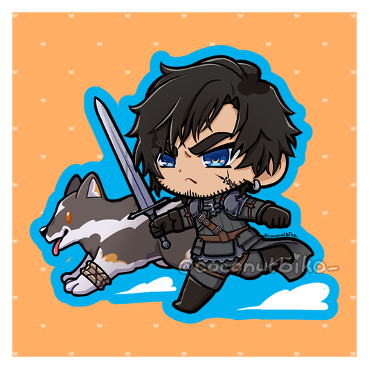 [ KEYCHAIN ] FFXVI Clive and Torgal Keychain