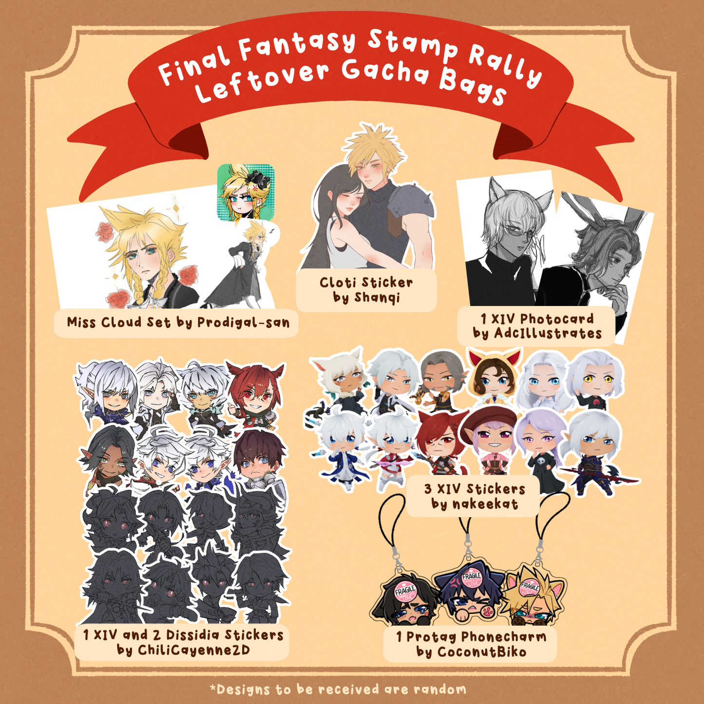 [ ON-HAND ] Final Fantasy Stamp Rally Vol. 1 Leftovers