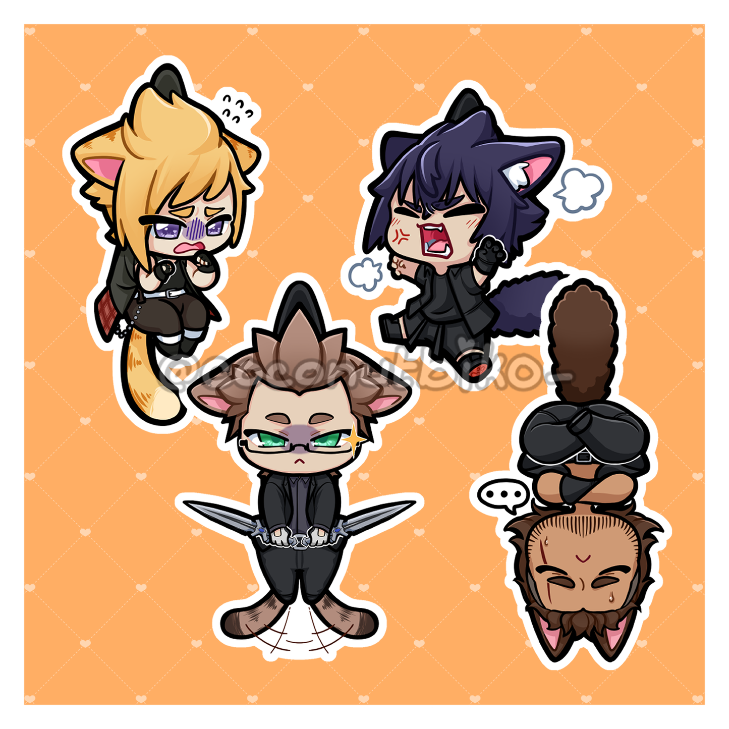 [ KEYCHAIN ] FFXV Chocobro Kitty Phonecharms