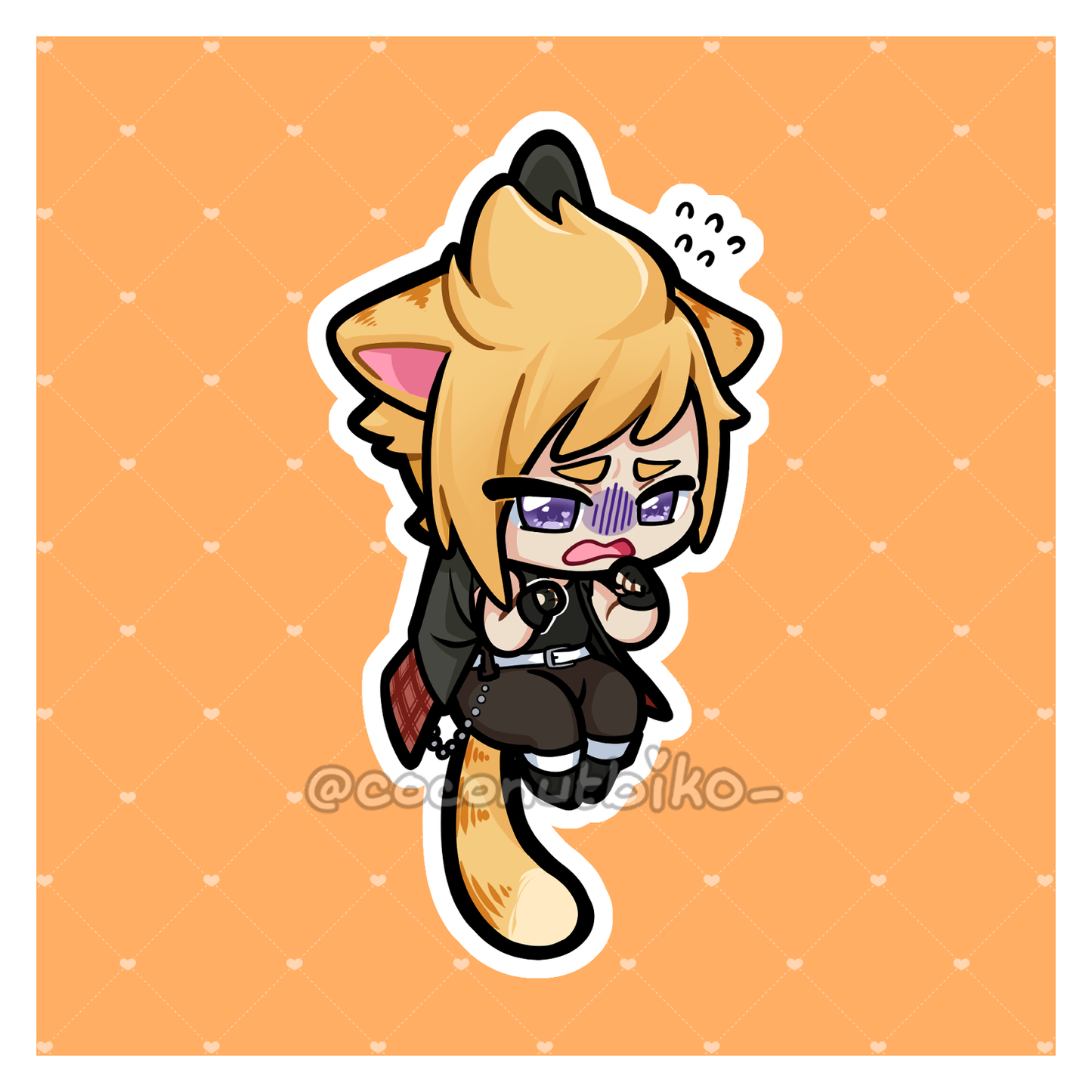 [ KEYCHAIN ] FFXV Chocobro Kitty Phonecharms