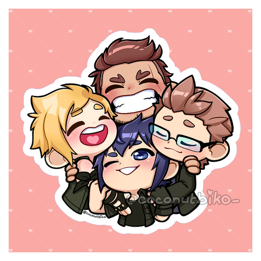 [ STICKER ] FFXV Chocobro Hug Vinyl Sticker