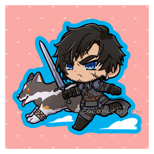 [ STICKER ] FFXVI Clive and Torgal Vinyl Sticker