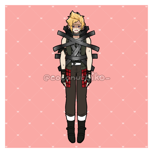 [ STICKER ] FFXV Ducktaped Prompto Vinyl Sticker and Magnet