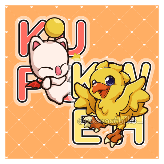 [ KEYCHAIN ] Final Fantasy Mascot 2.5in Keychains