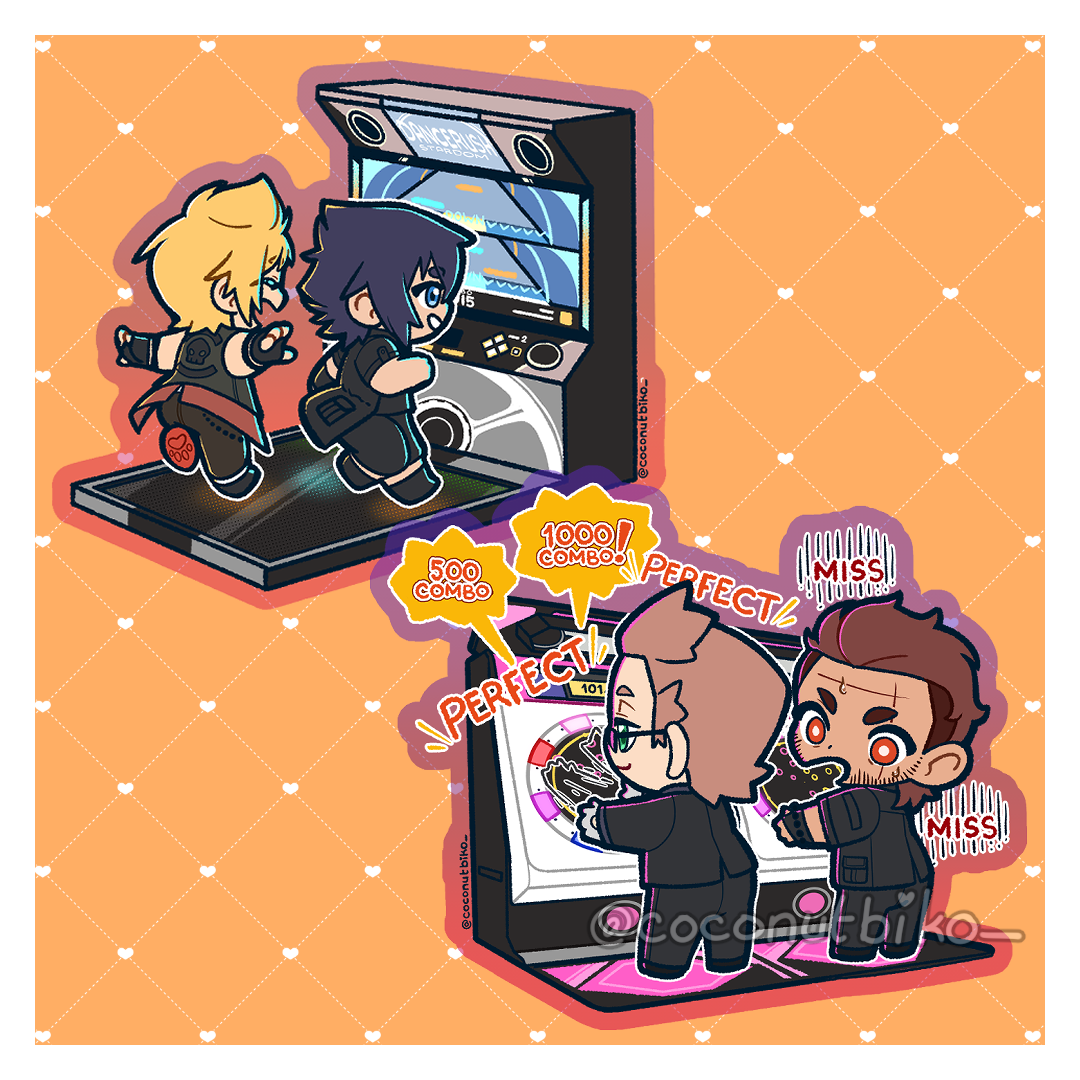 [ KEYCHAIN ] FFXV Rhythm Arcade 2.5in Keychains