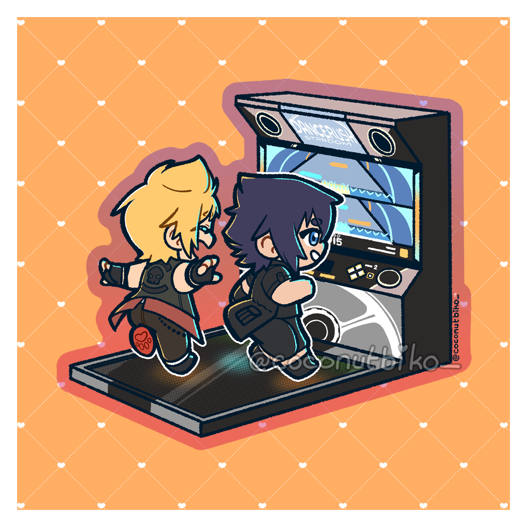 [ KEYCHAIN ] FFXV Rhythm Arcade 2.5in Keychains