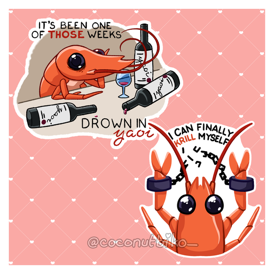 [ STICKER ] Original Shrimp Mood Stickers