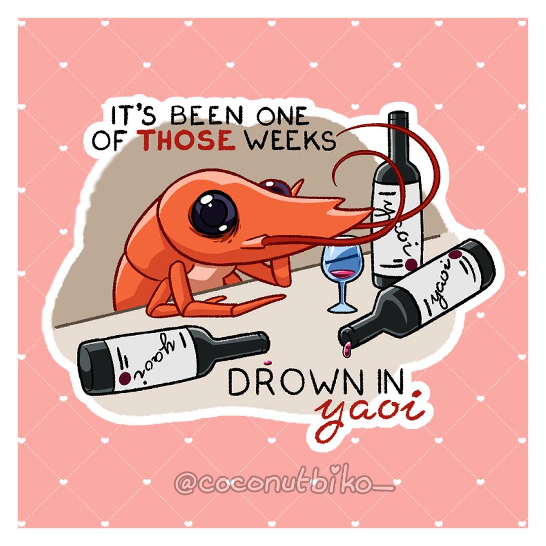 [ STICKER ] Original Shrimp Mood Stickers