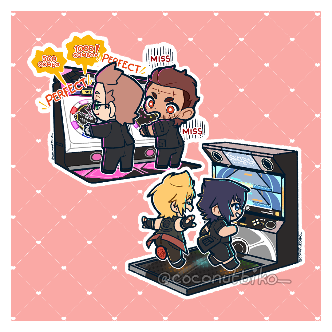 [ STICKER ] FFXV Rhythm Arcade Vinyl Sticker
