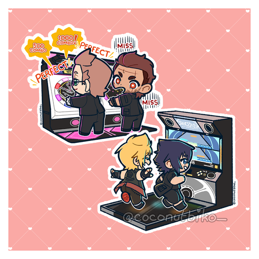 [ STICKER ] FFXV Rhythm Arcade Vinyl Sticker