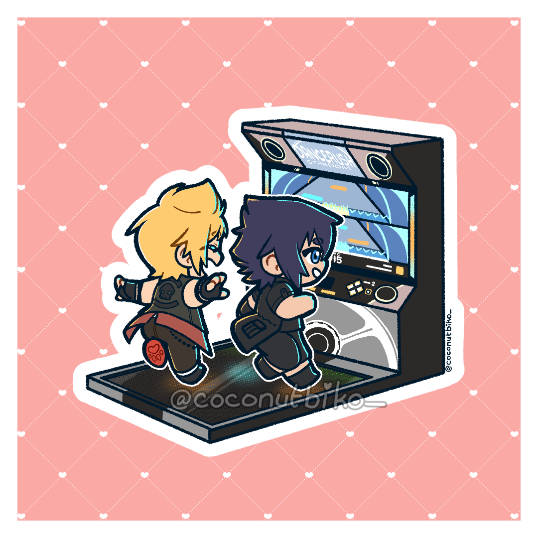 [ STICKER ] FFXV Rhythm Arcade Vinyl Sticker