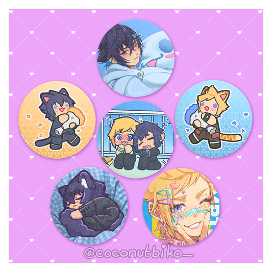 [ BUTTON PIN ] FFXV 1.25in Button Pins