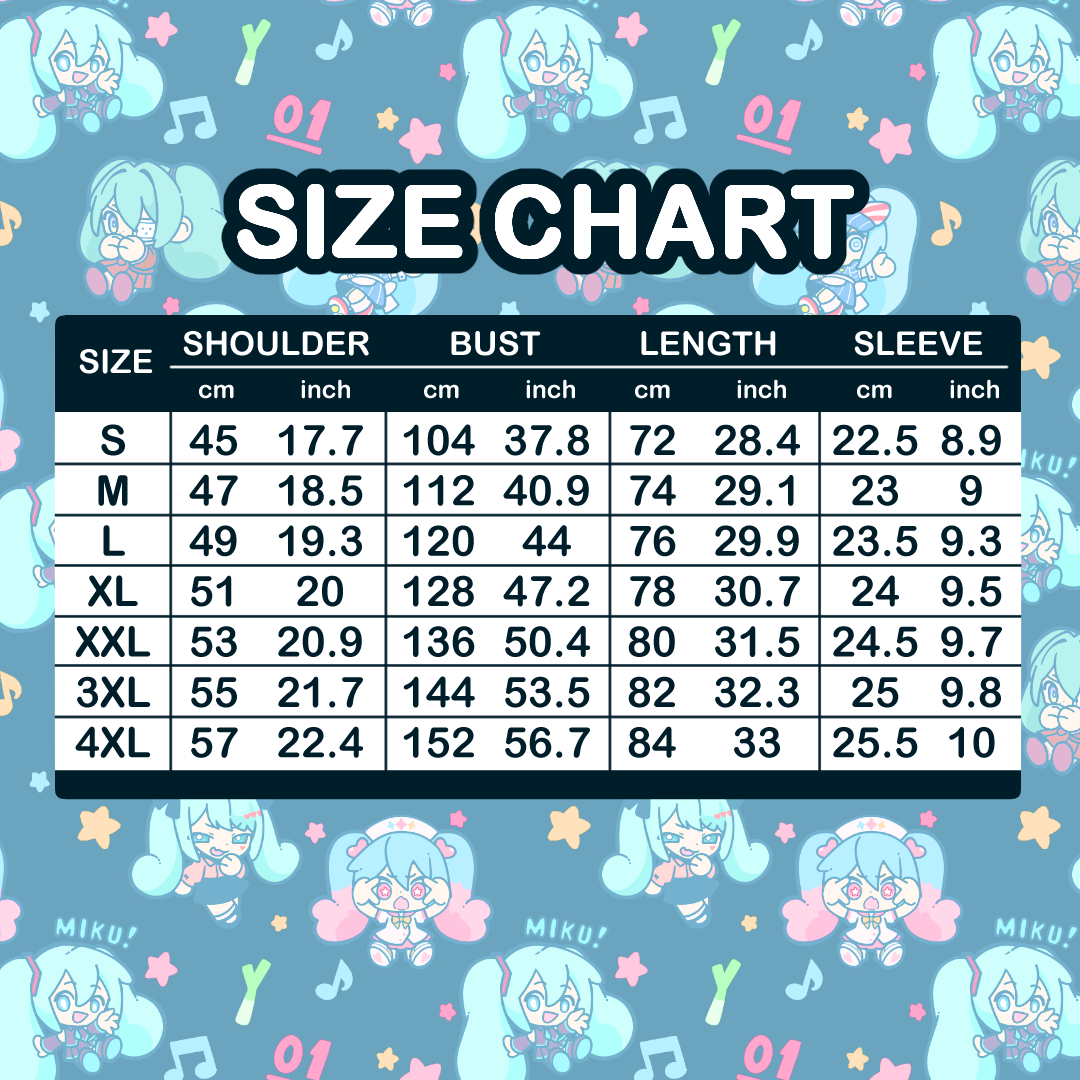 [ SHIRT ] Vocaloid Hatsune Miku Button-Down Shirt