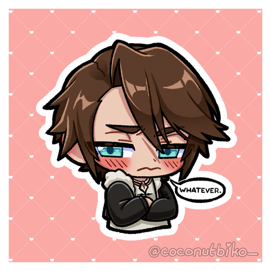 [ STICKER ] FFVIII Squall Whatever Vinyl Sticker