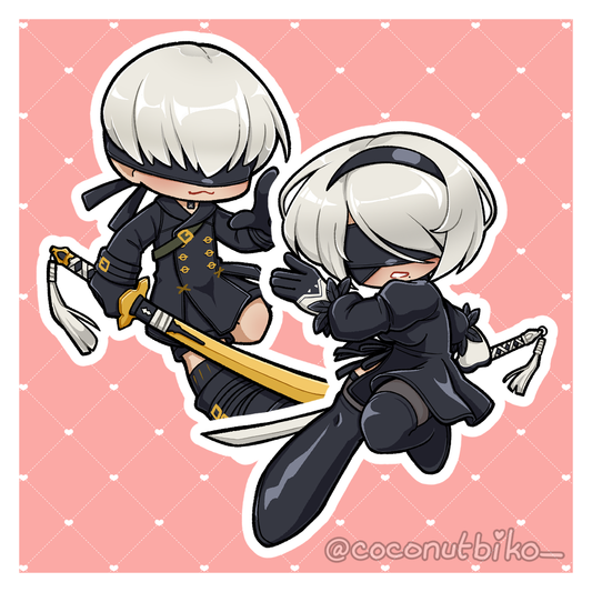 [ STICKER ] NieR Automata Character Stickers