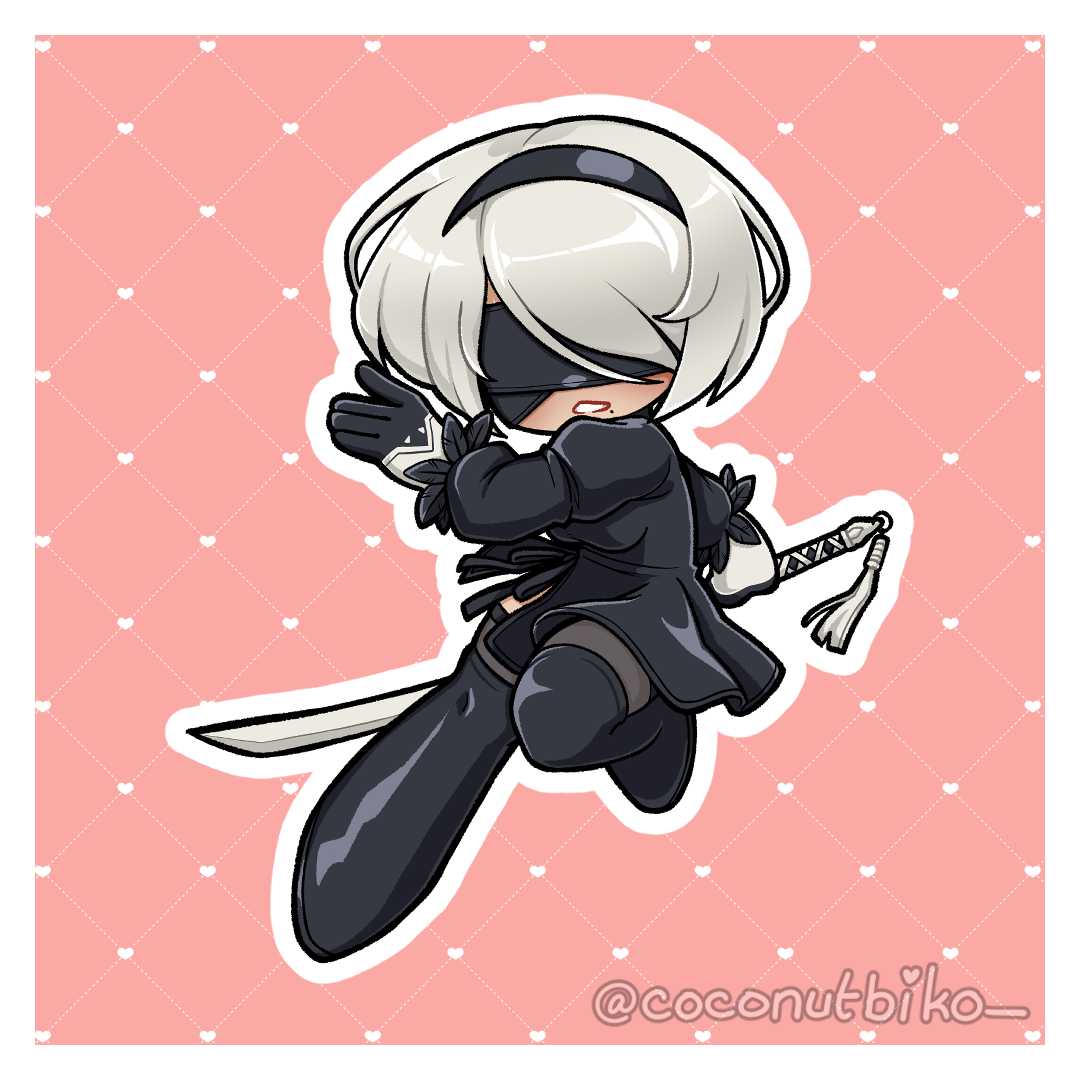 [ STICKER ] NieR Automata Character Stickers