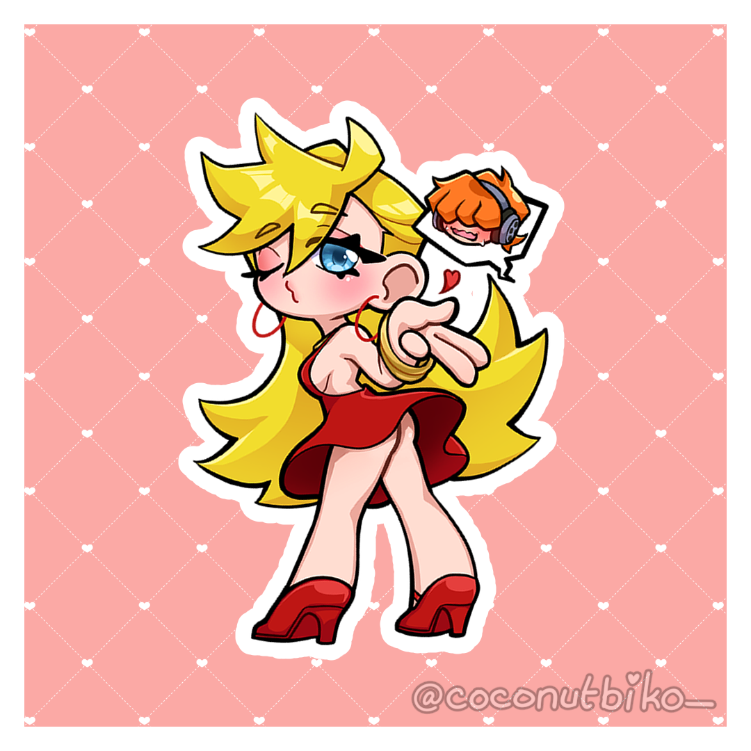 [ STICKER ] Panty and Stocking Character Stickers