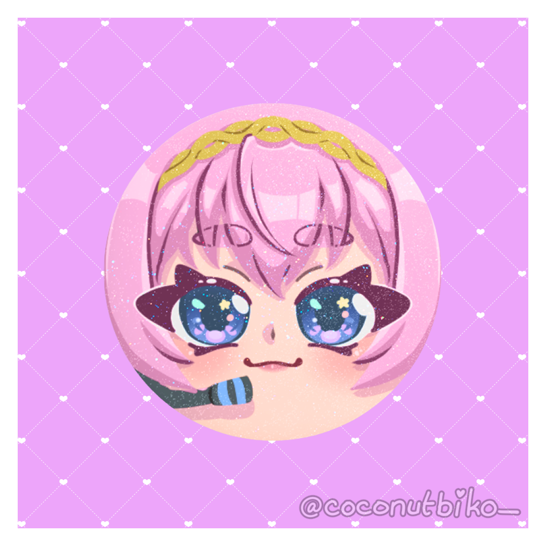 [ BUTTON PIN ] Vocaloid Faces 1.25in Button Pins