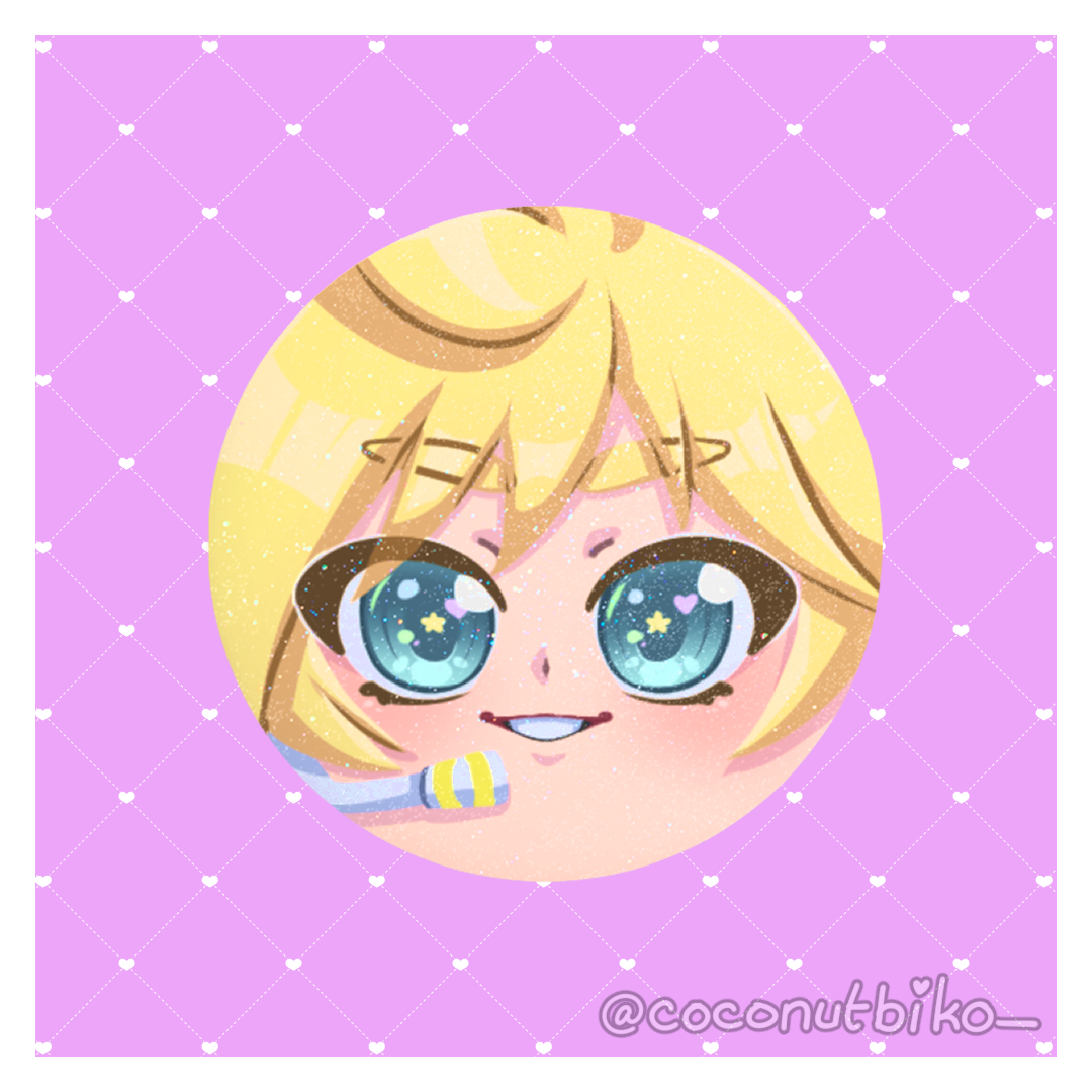 [ BUTTON PIN ] Vocaloid Faces 1.25in Button Pins