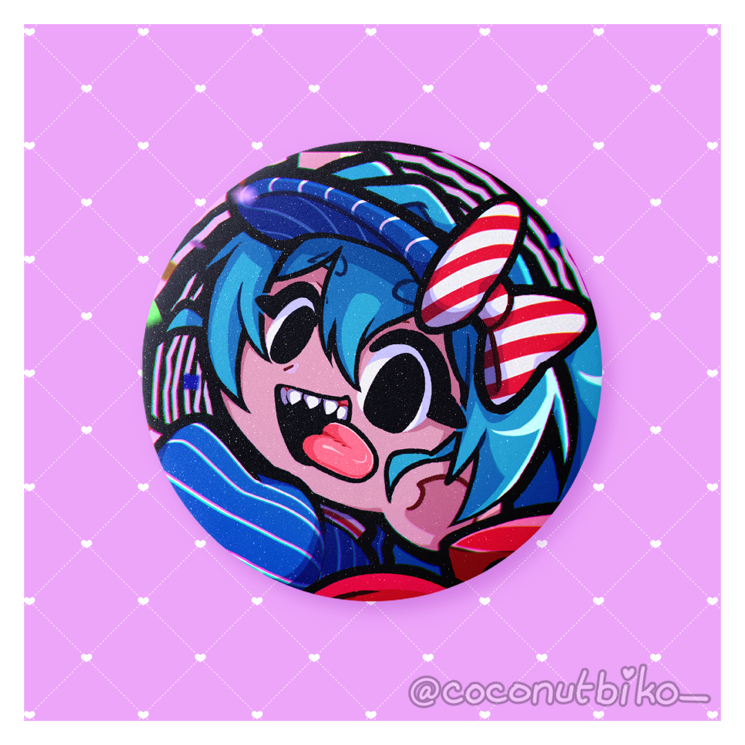 [ BUTTON PIN ] Vocaloid Mesmerizer 1.25in Button Pins
