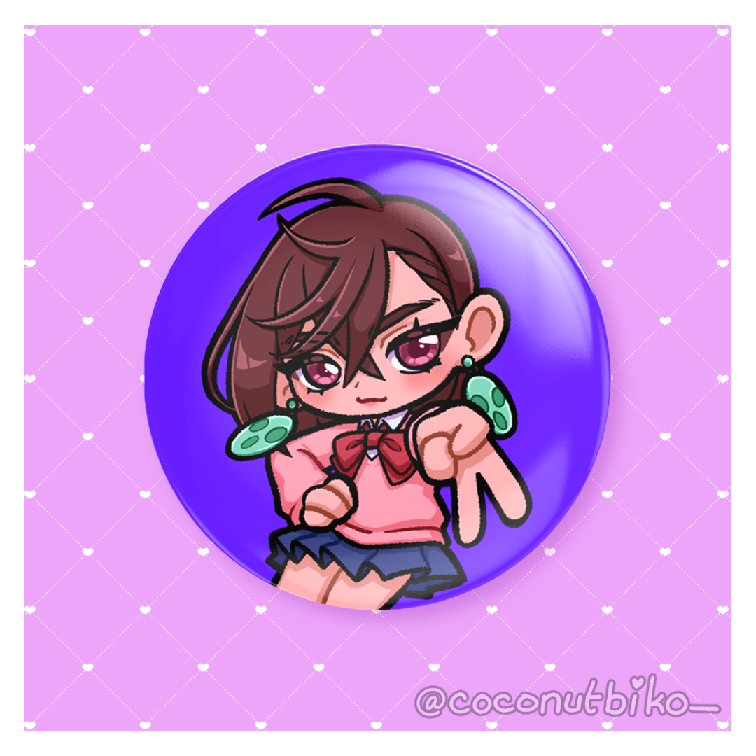 [ BUTTON PIN ] DanDaDan Character 1.25in Button Pins
