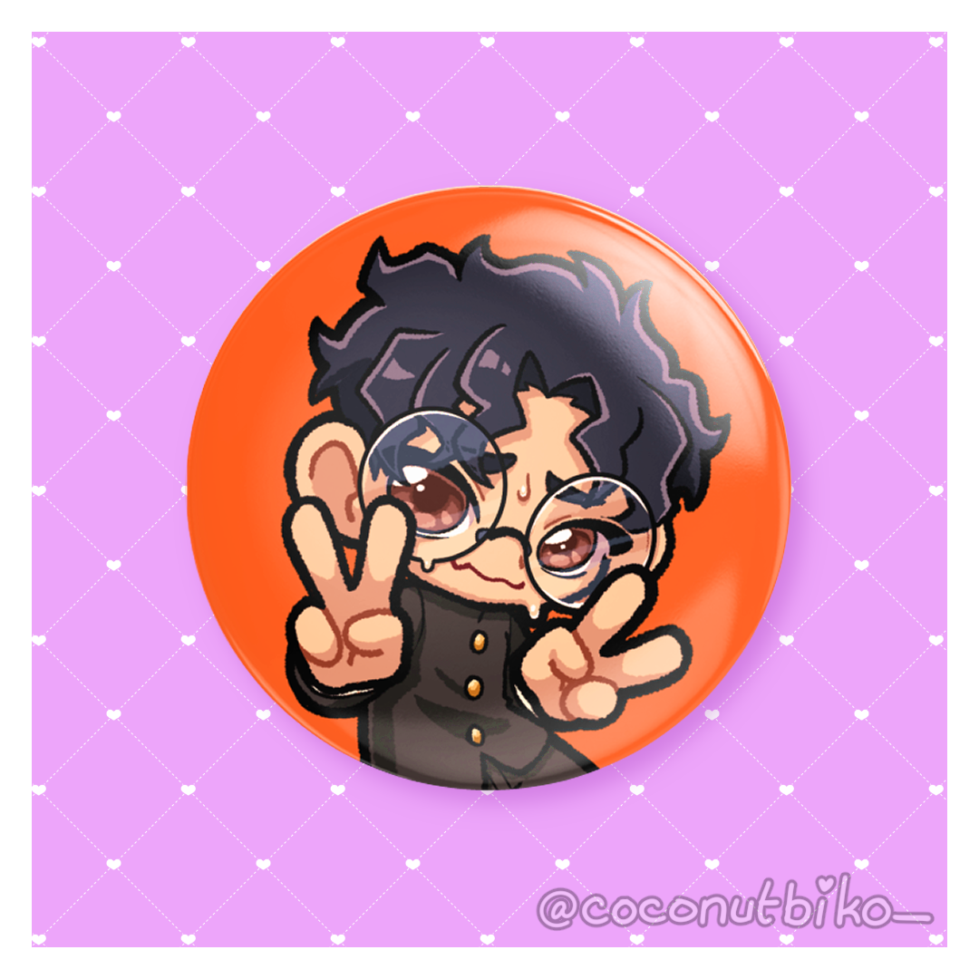 [ BUTTON PIN ] DanDaDan Character 1.25in Button Pins
