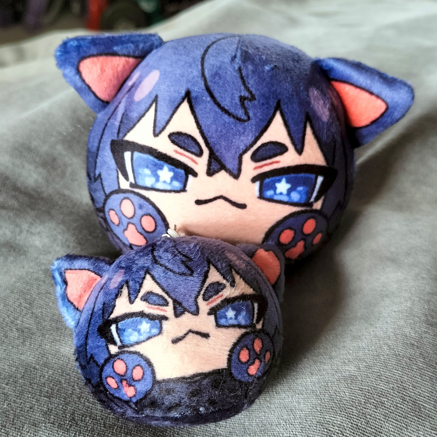 [ KEYCHAIN ] FFXV Kitty Noctis Omanjuu Plush