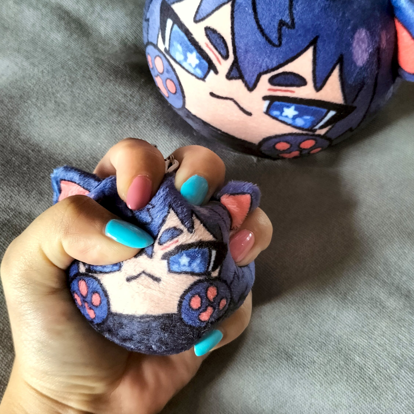 [ KEYCHAIN ] FFXV Kitty Noctis Omanjuu Plush