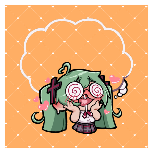 [ KEYCHAIN ] Vocaloid Rotten Girl Miku Keychain