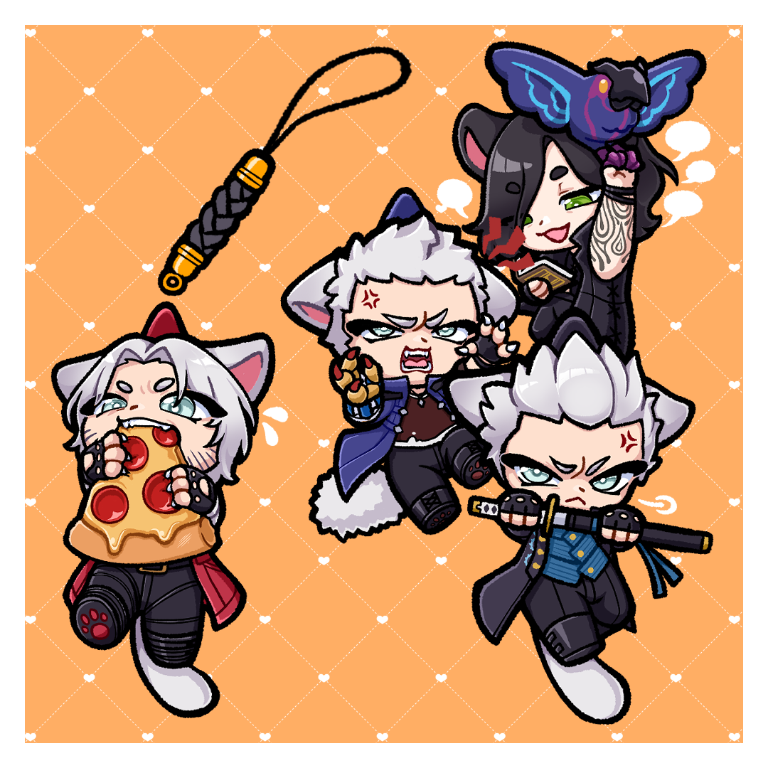 [ KEYCHAIN ] DMC5 Kitty Phonecharms