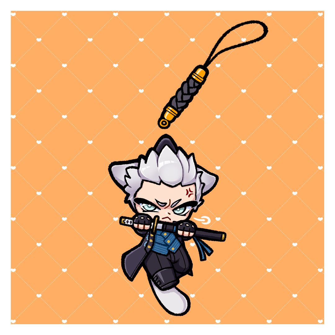 [ KEYCHAIN ] DMC5 Kitty Phonecharms