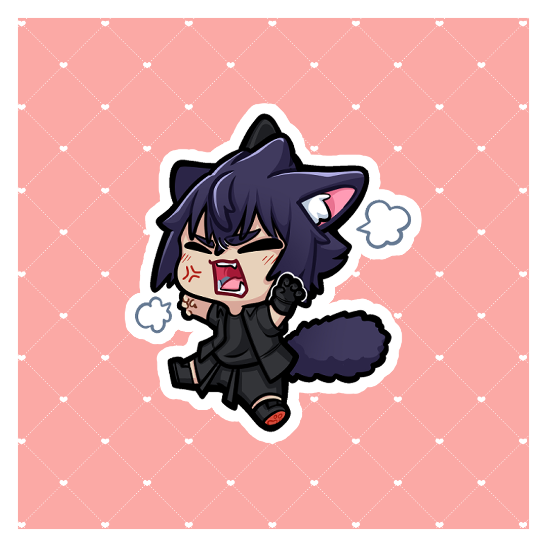 [ STICKER ] FFXV Kitty Vinyl Stickers