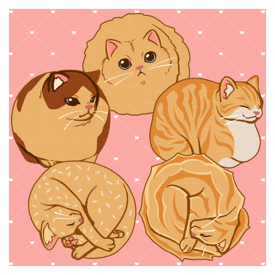 [ STICKER ] Original Danish Butter Kitties Stickers