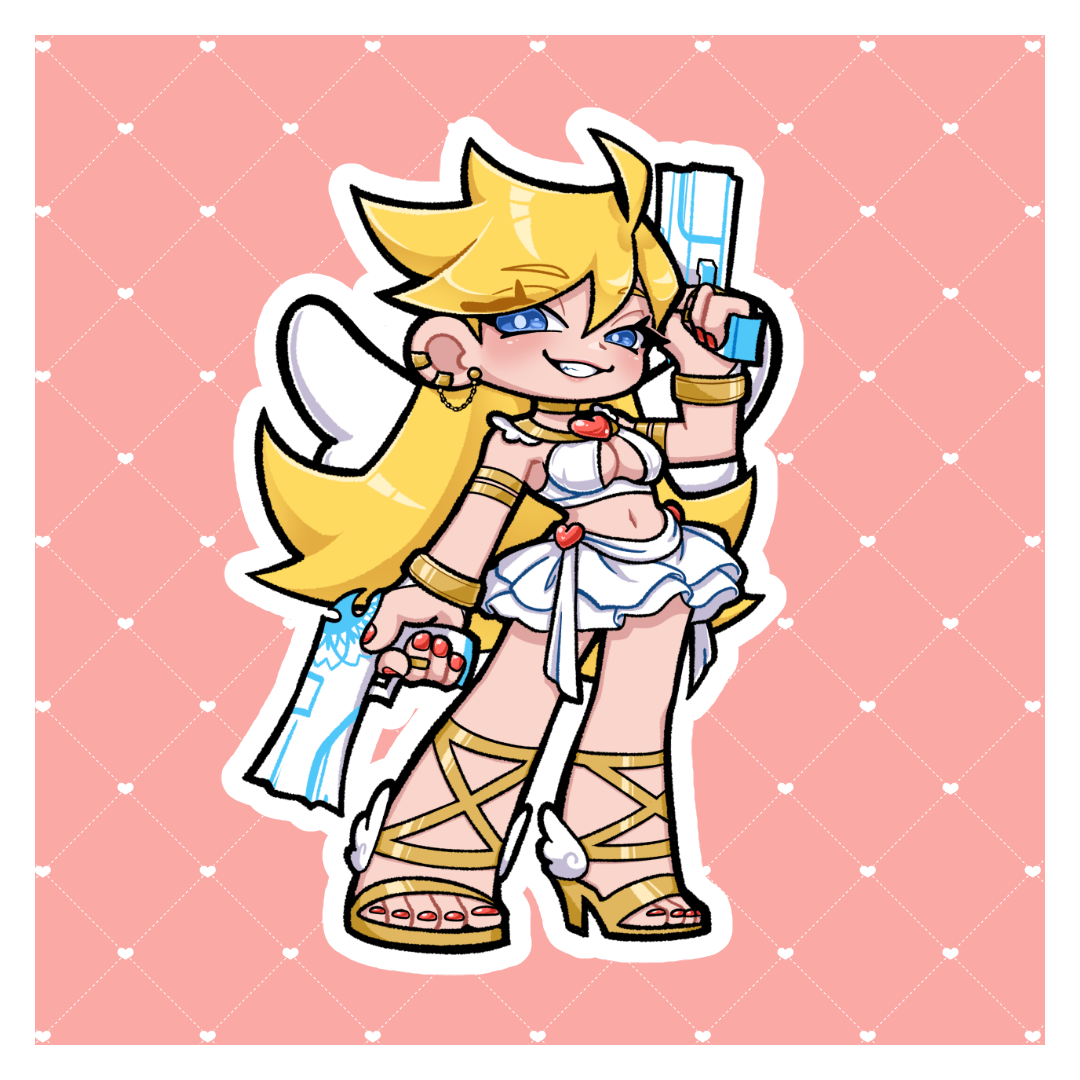 [ STICKER ] Angel Panty and Stocking Character Stickers