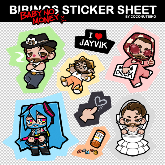 [ STICKER ] Bbno$ Vinyl Sticker Sheet