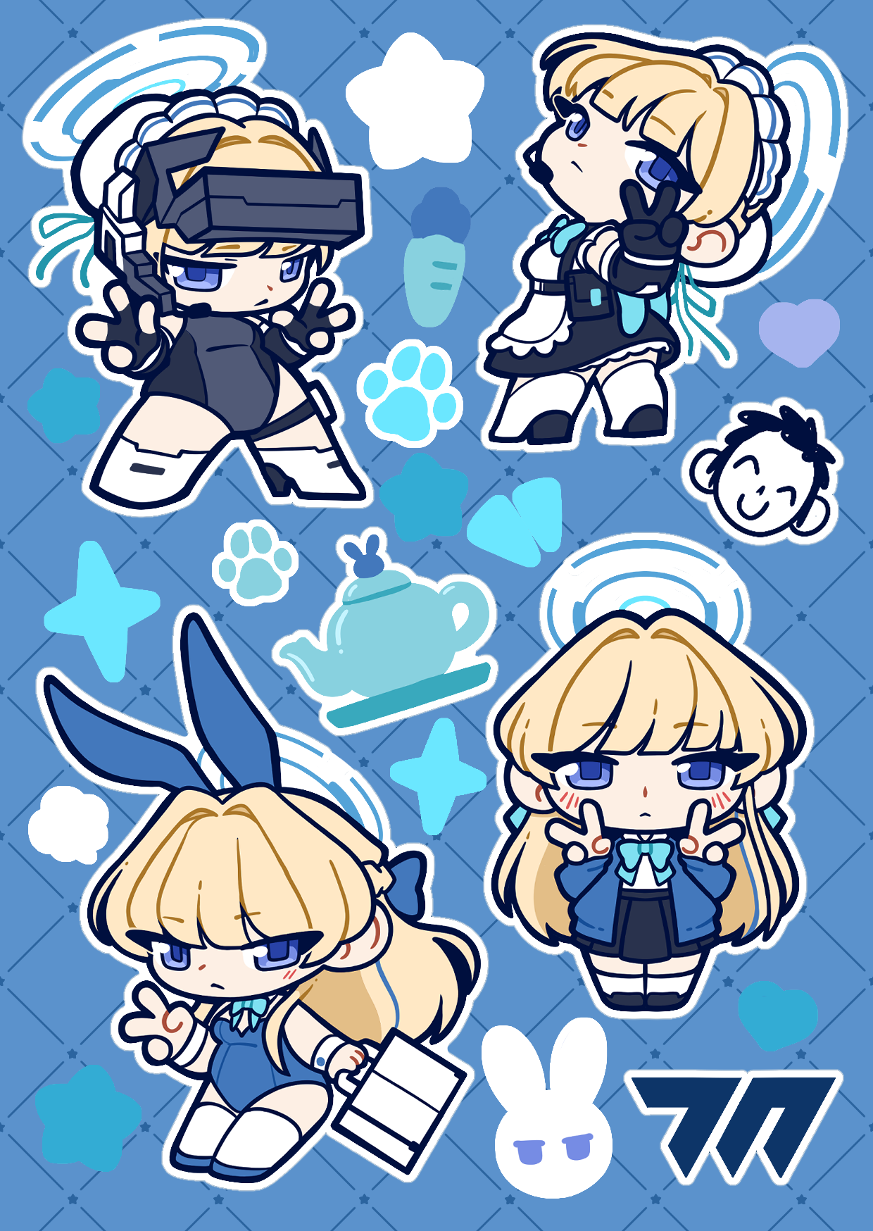[ STICKER ] Blue Archive Vinyl Sticker Sheet