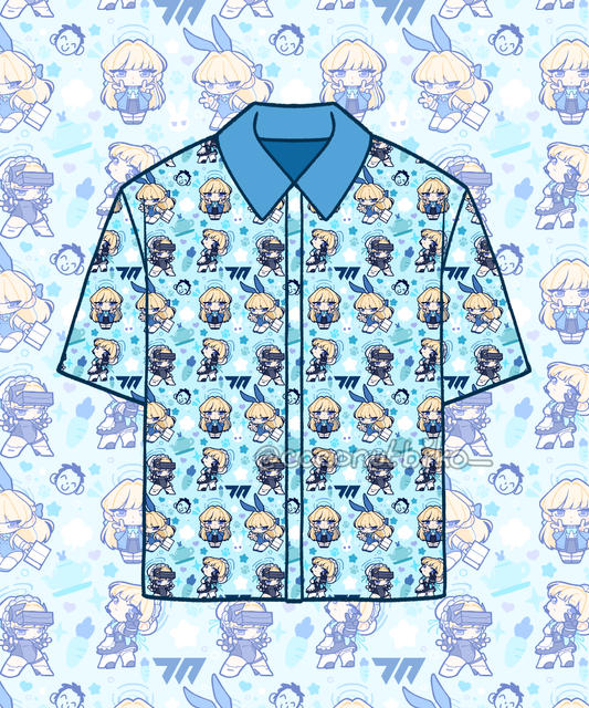 [ SHIRT ] Blue Archive Asuma Toki Button-Down Shirt